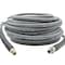 Interstate Pneumatics Pressure Washer Steel Braided Gray Rubber Hose  WP 4500 PSI - 3/8 Inch x 100ft PW7211 - alternate 2